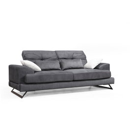 Atelier Del Sofa Sofá de 3 Plazas Antracita 225x92x79 cm